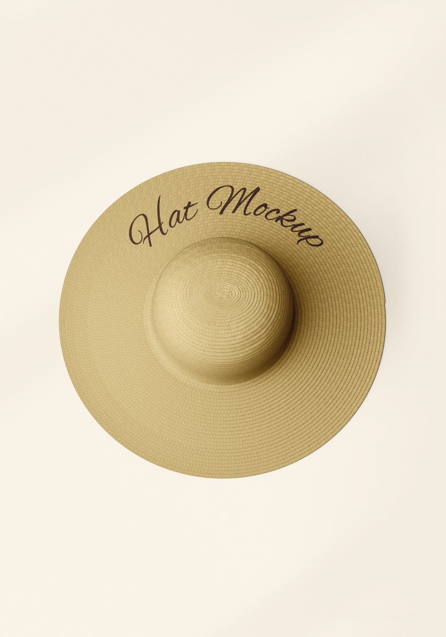 草帽帽子样机