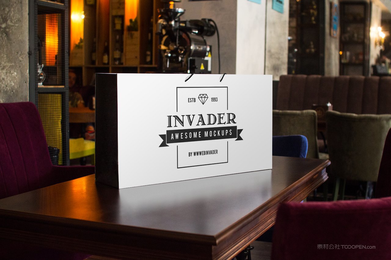 手提袋效果样机素材