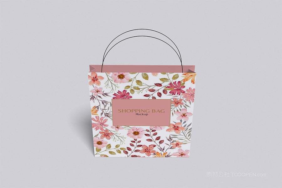 花纹购物袋样机