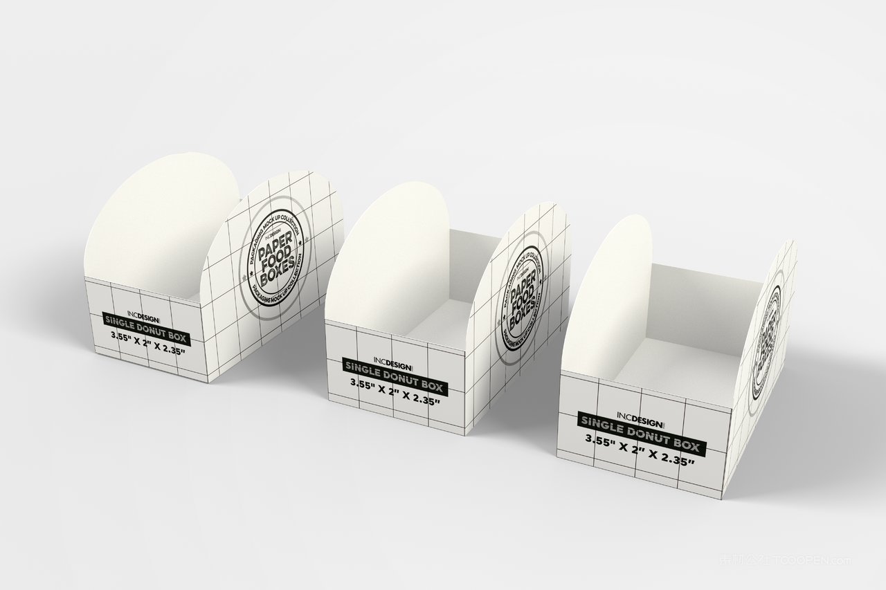 汉堡包纸质包装盒食品纸质包装贴图样机  (3)