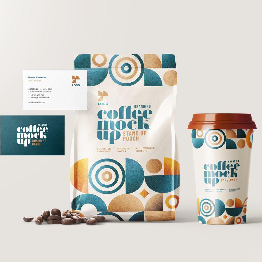 品牌奶茶咖啡logo定制vi包装展示样机 (6)