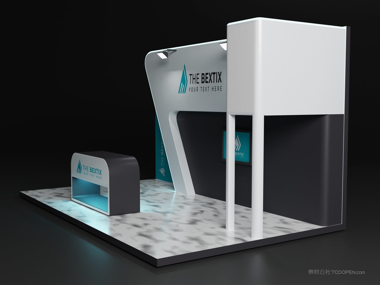 【2037期】3du立体展会展台设计样机 (11)