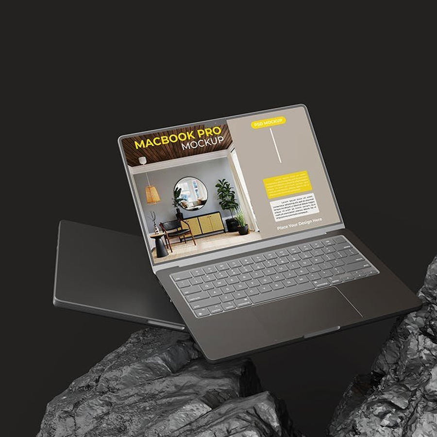 笔记本电脑场景样机