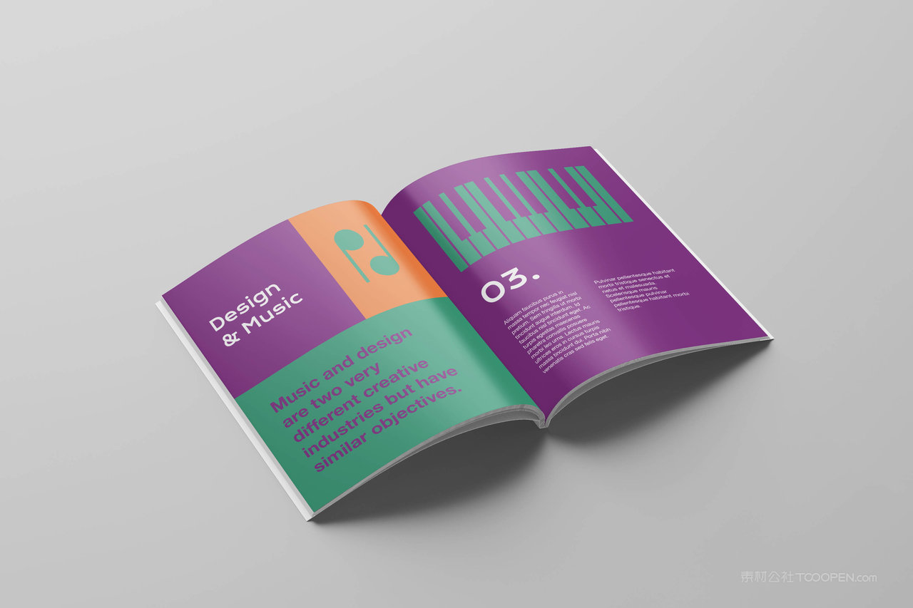 杂志目录打开样机