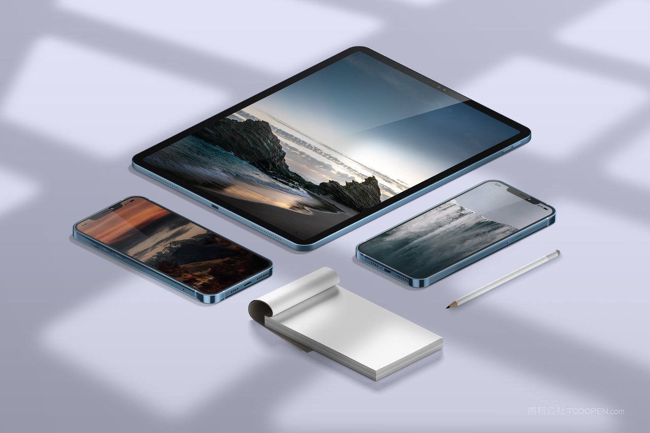 iphone13pro手机光影场景样机 (6)