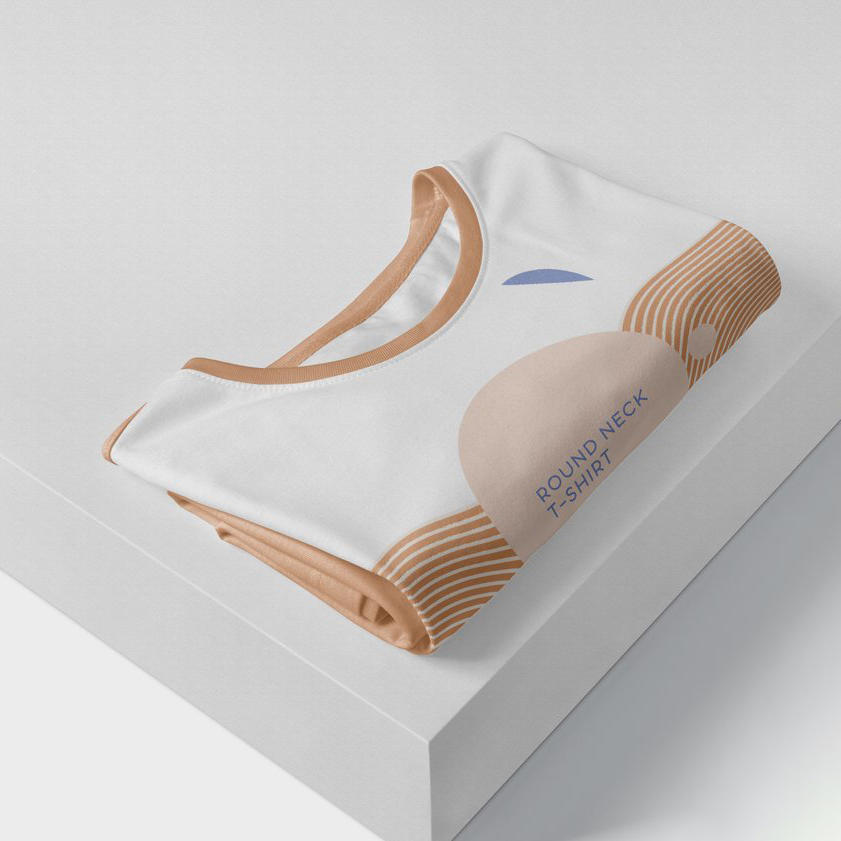 清新文创企业定制a工服t恤团建统一服饰vi形象样机 (2)