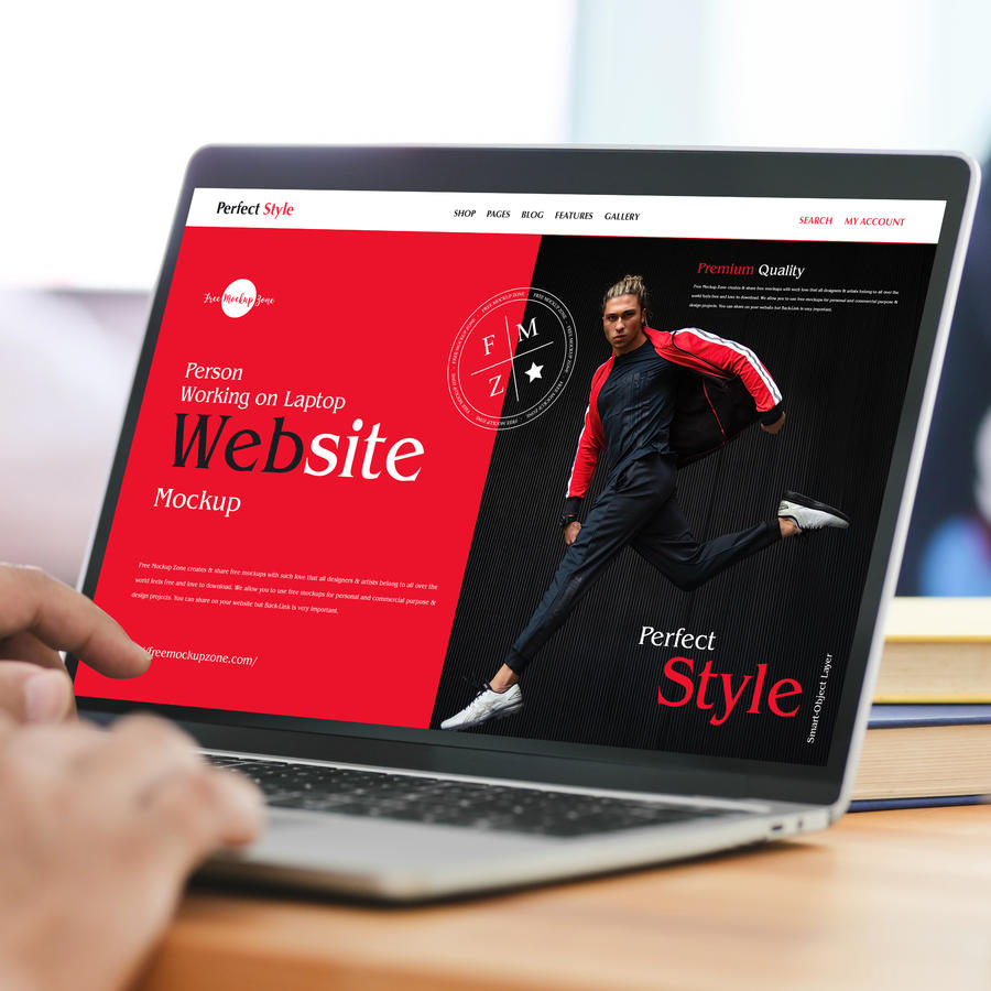 笔记本电脑网站样机