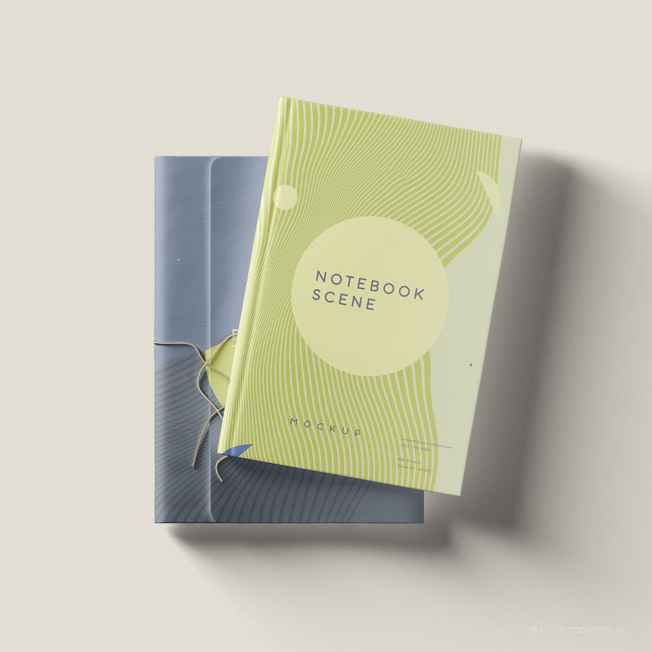 画册书籍书本本子贴图样机