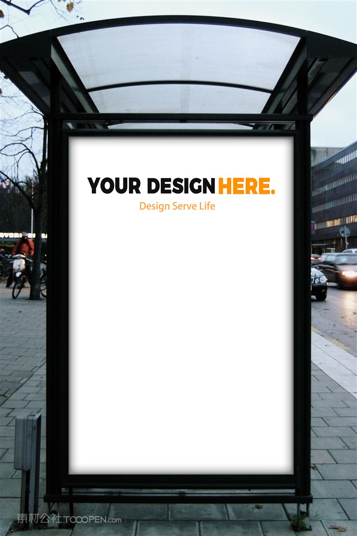 户外大型广告广场广告广告场景广告牌广告位贴图样机设计模板效果VI素材PSD分层