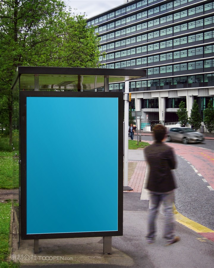 6户外大型广告广场广告广告场景广告牌广告位贴图样机设计模板效果VI素材PSD分层