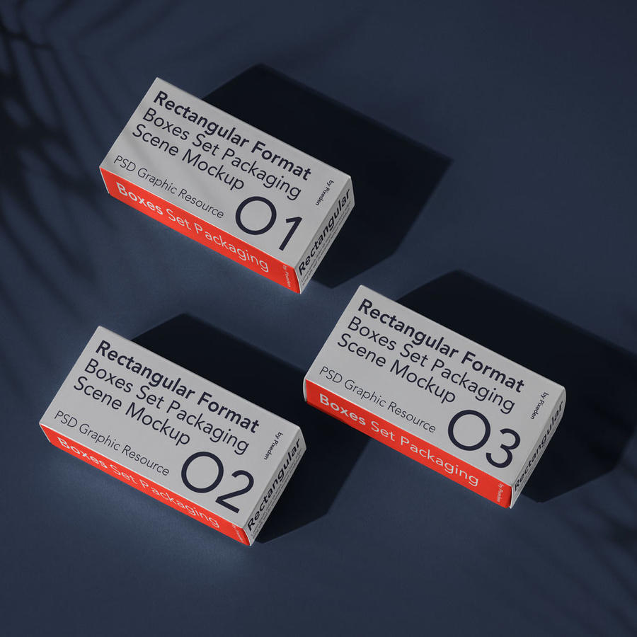 长方形潮玩文创包装纸盒vi贴图样机 (19)