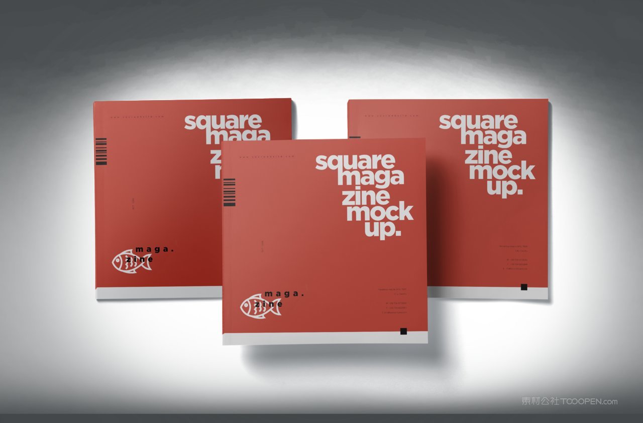 方形杂志画册样机