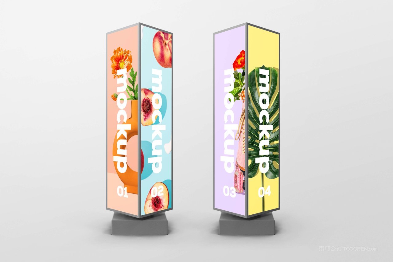 三角广告牌样机