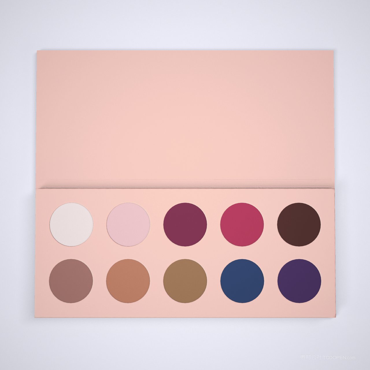 化妆品眼影盘卡通眼影盘样机 (1)