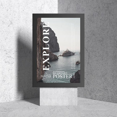 广告牌海报样机