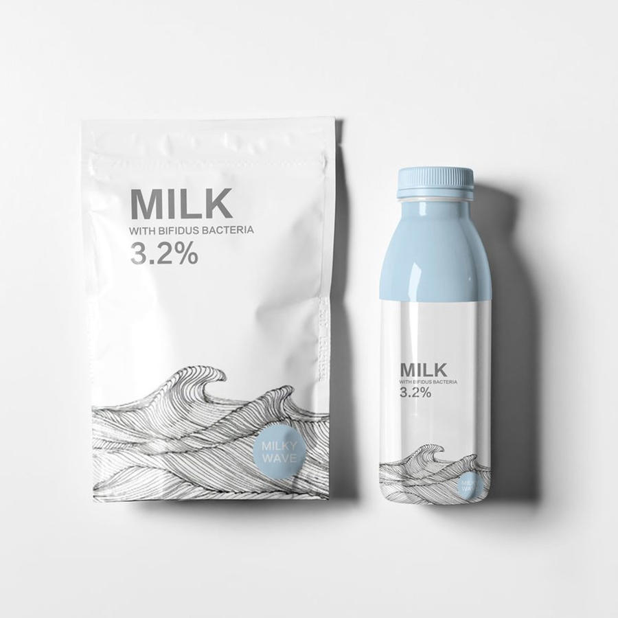 牛奶酸奶饮料包装样机