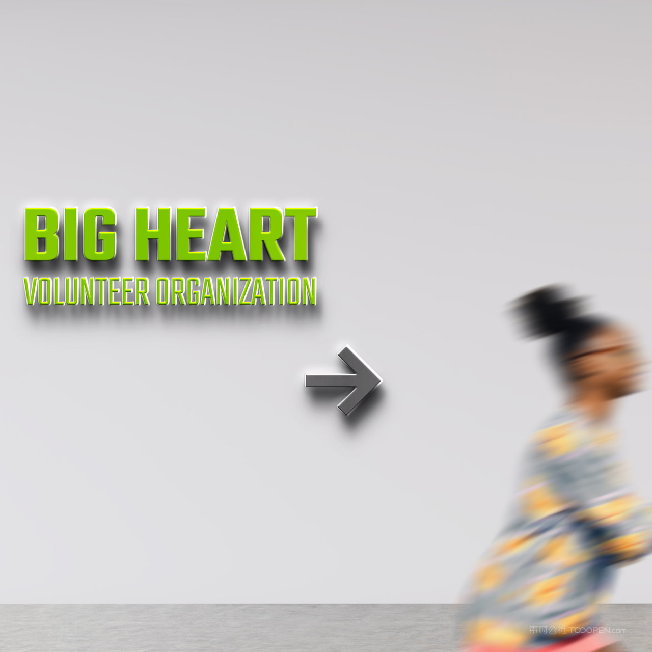 户外指标牌贴图样机