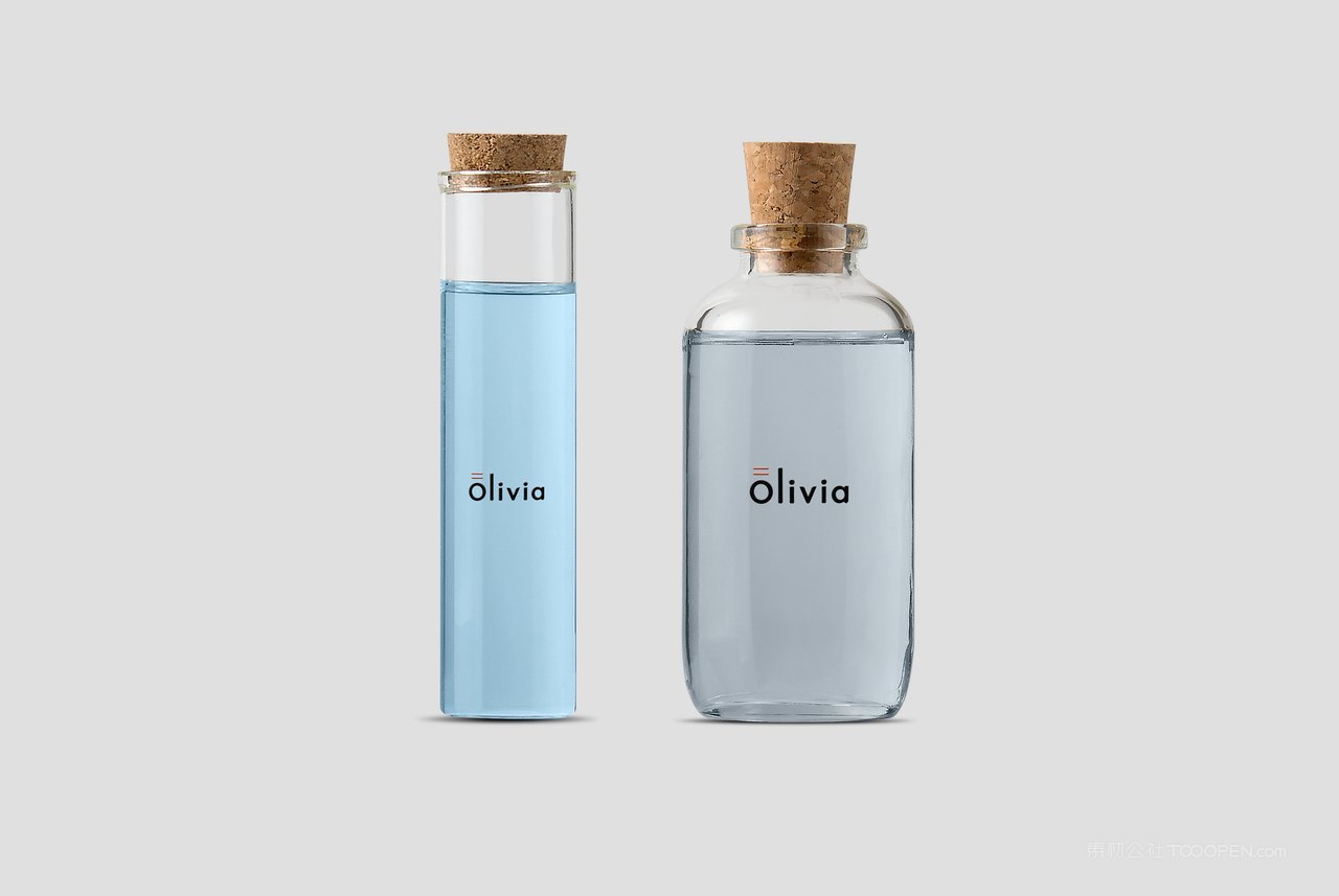 香水透明玻璃瓶精致包装样机 (20)
