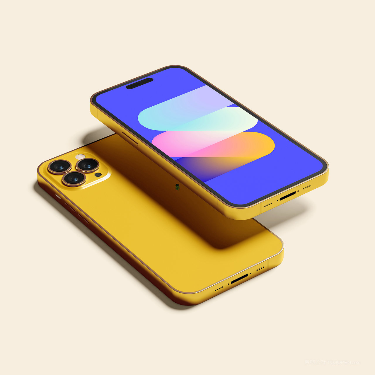 iPhone14Pro正反面贴图样机