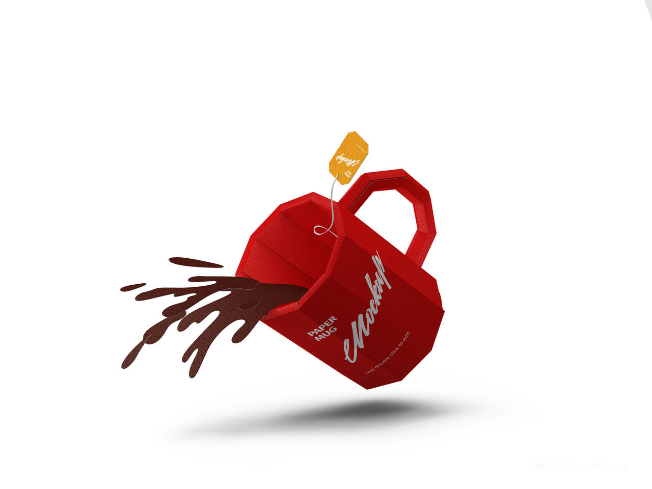 不规则水杯样机