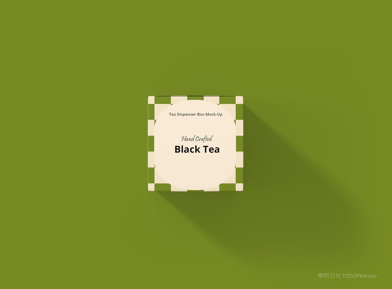 【2134期】清新绿茶包茶袋包装纸盒样机 (10)