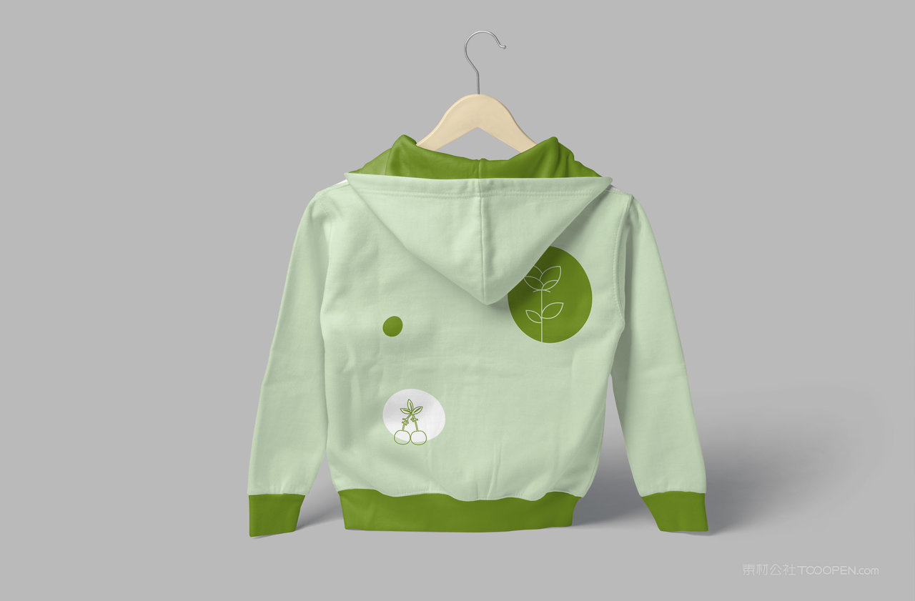 儿童拉链连帽衫样机
