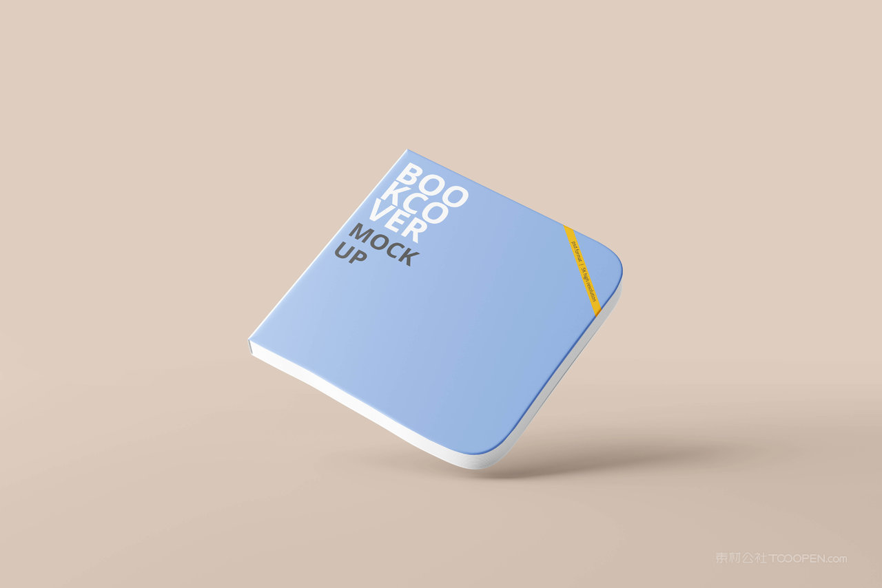 方形圆角精装书样机