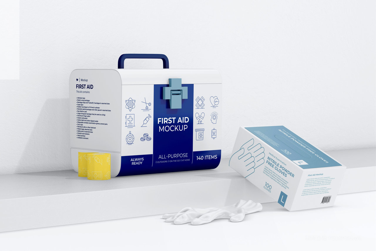 【2267期】医院医疗器械办公用具品牌vi样机 (9)