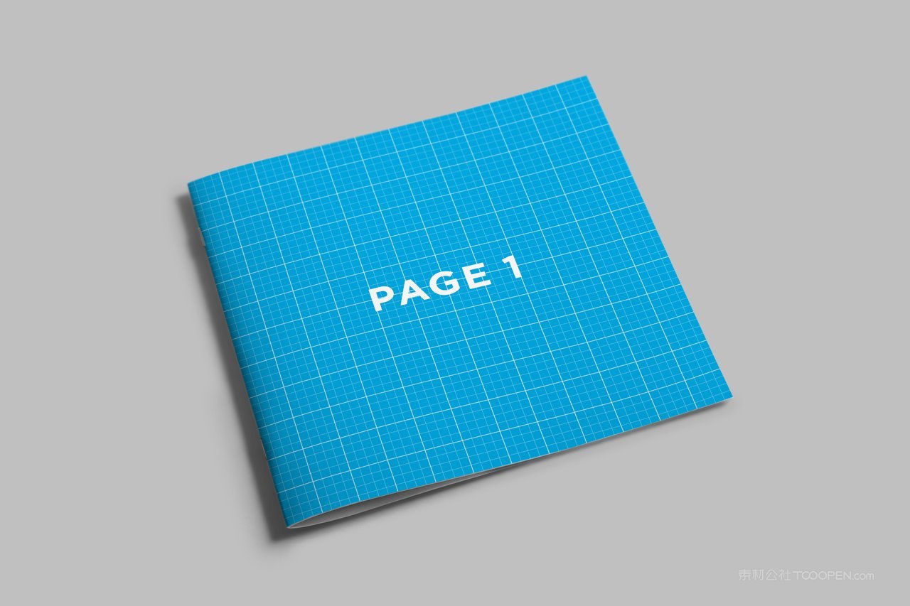 家居生活杂志细节方形画册样机 (1)