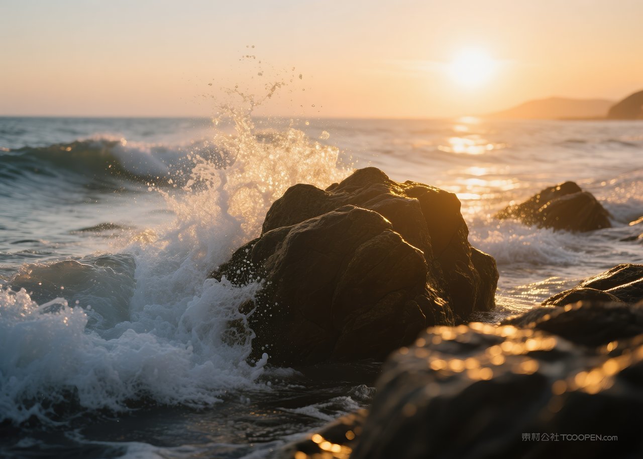 景观风景日落自然天空云层落日唯美云彩