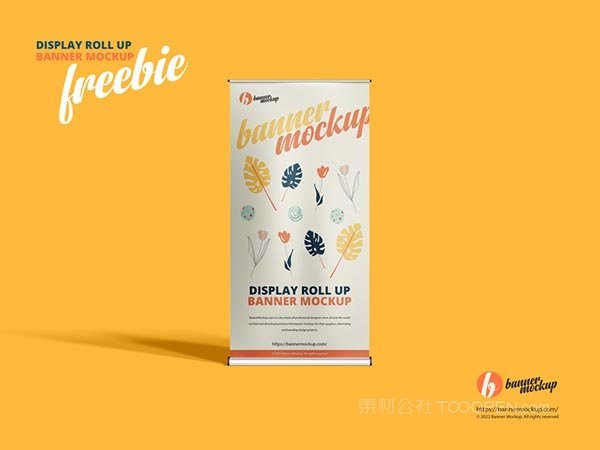 展示滚动横幅样机