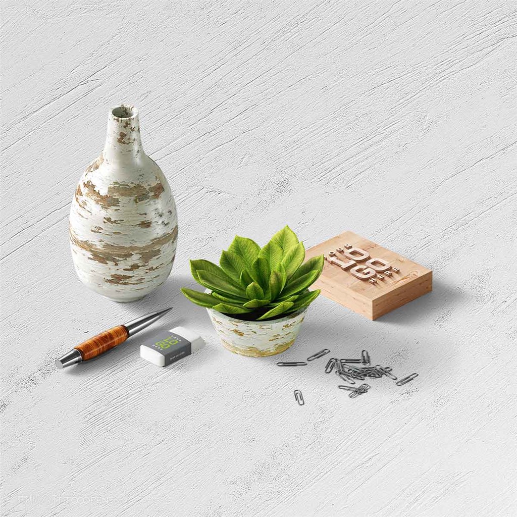 高清精美办公用品vi样机素材