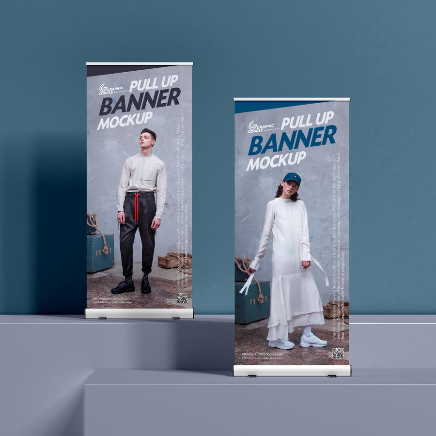 易拉宝展架横幅样机