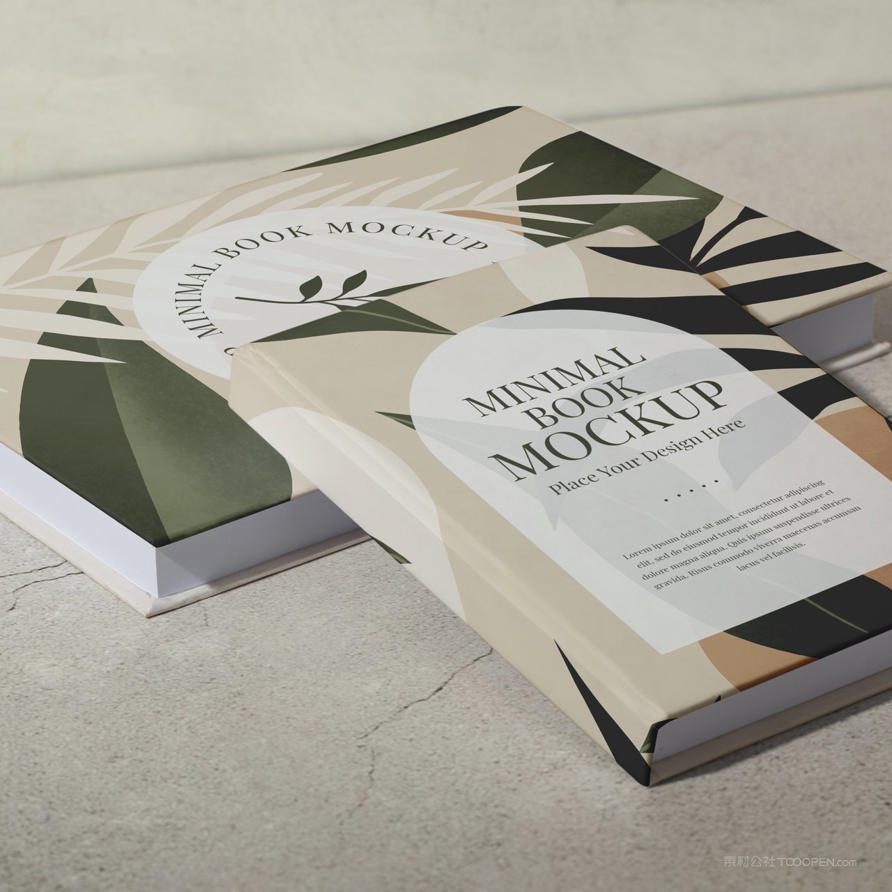 精美的书本画册贴图样机