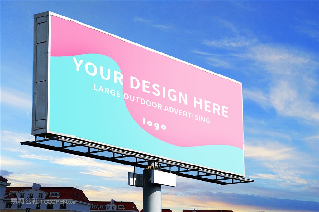 户外灯箱广告样机
