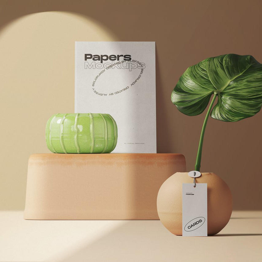 企业产品宣传海报场景样机