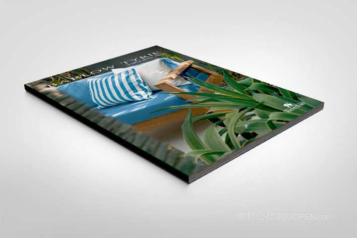 magazine 胶装家居生活杂志细节样机 (1)