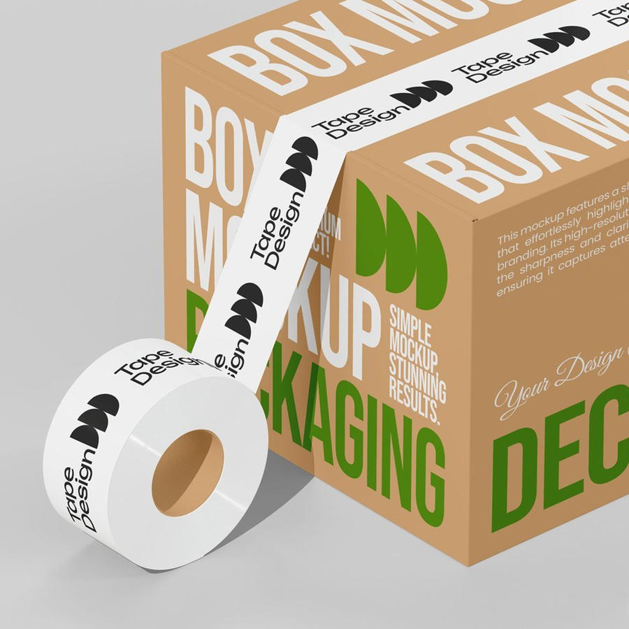 胶带封箱场景样机