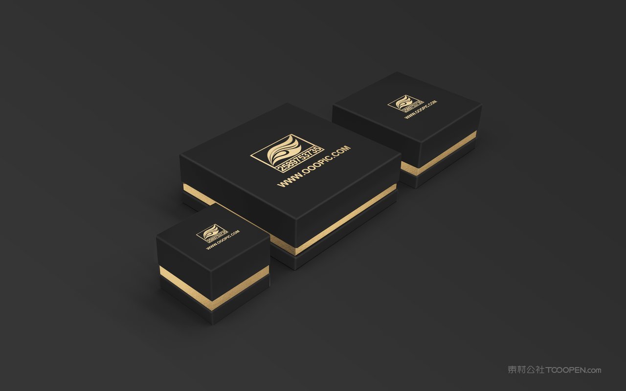 黑色质感企业vi样机贴图 (10)