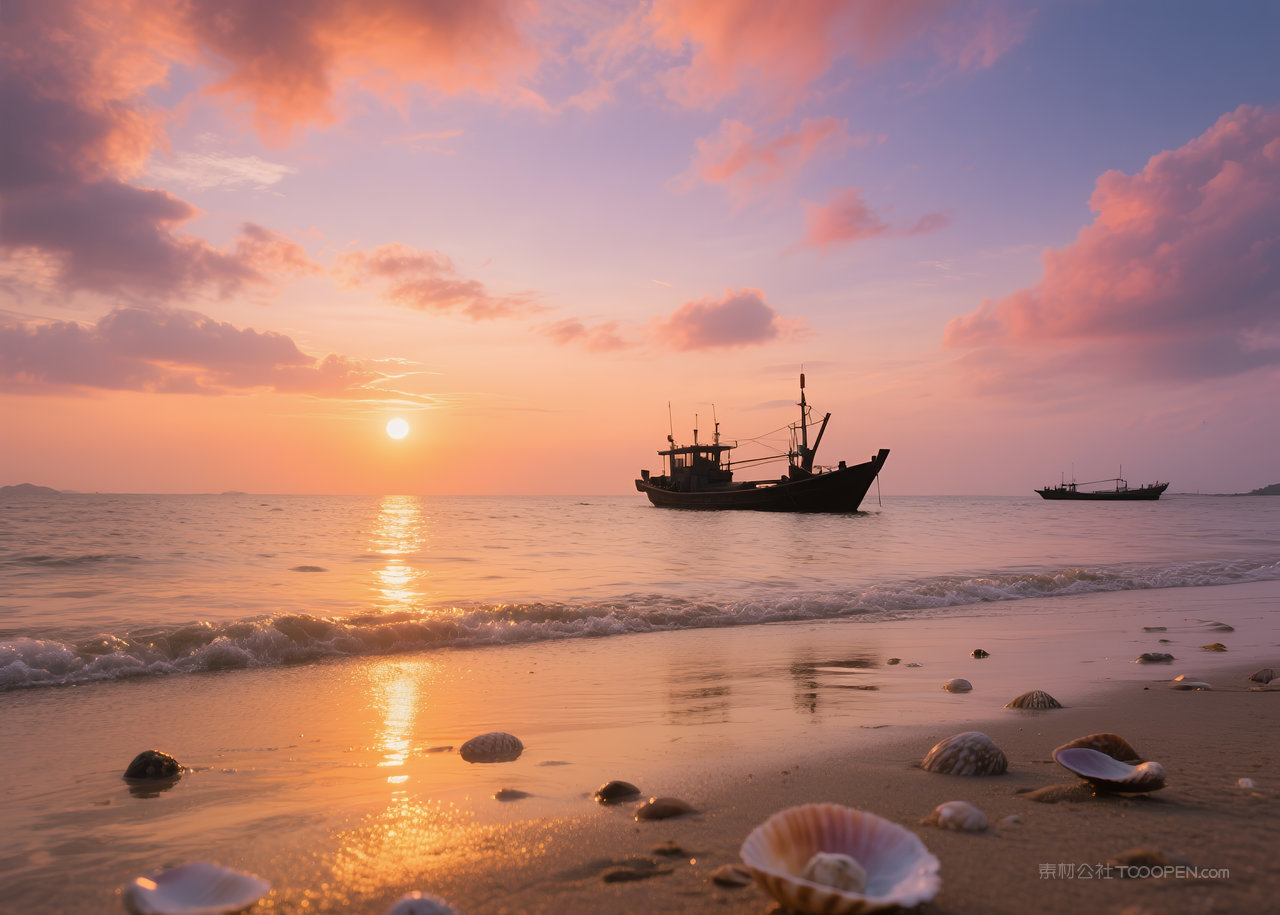 云层日出云彩天空自然风景美丽风光唯美
