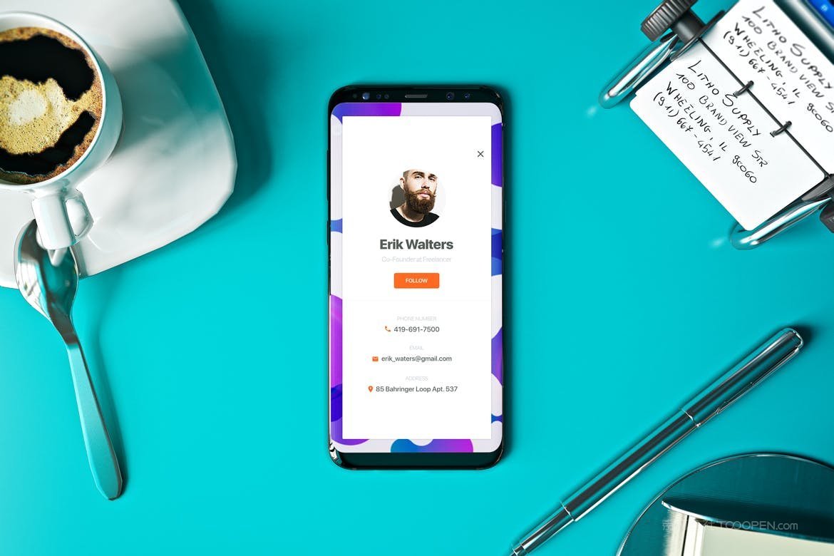 三星s9手机场景样机