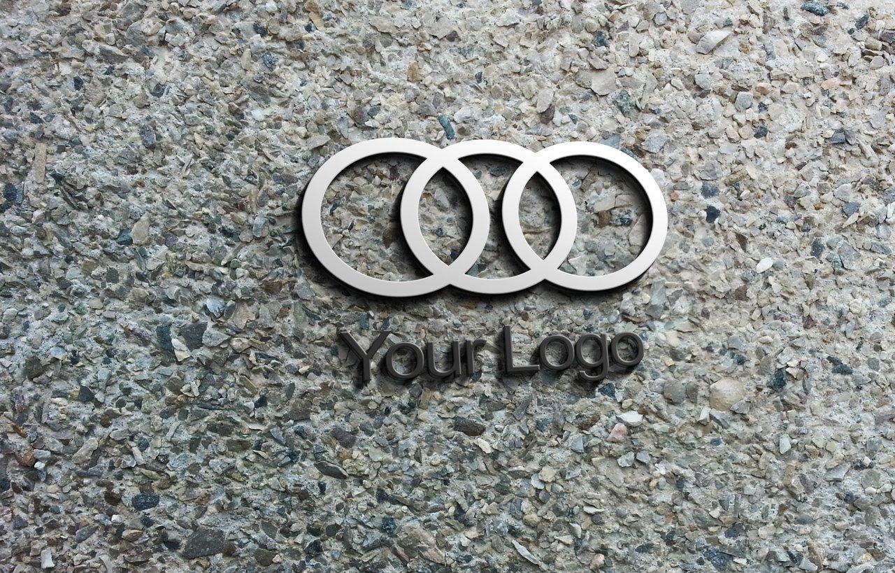 精致的3d logo展示样机 (9)