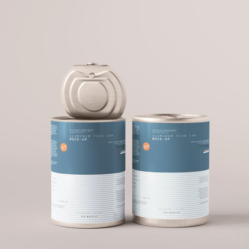 文艺易拉罐食品密封罐包装样机 (11)