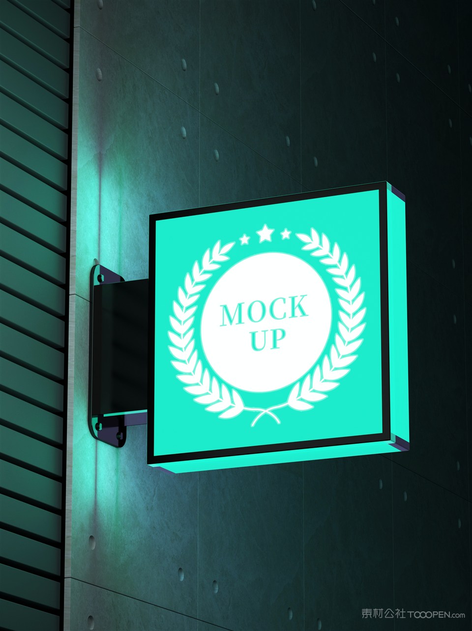 店招牌发光logo样机