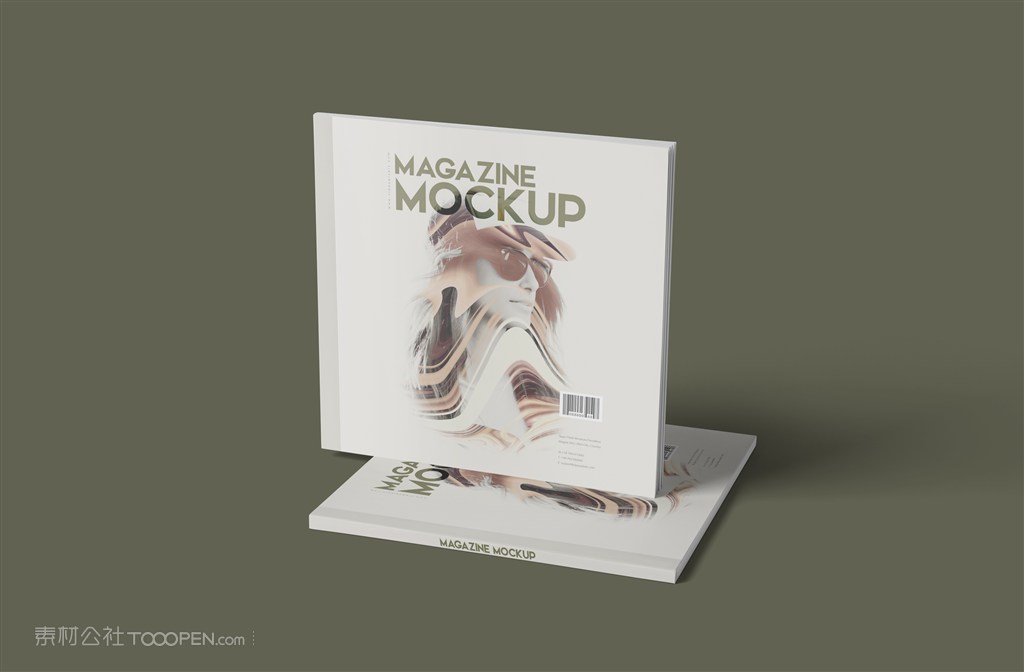 方形书籍装帧样机模版