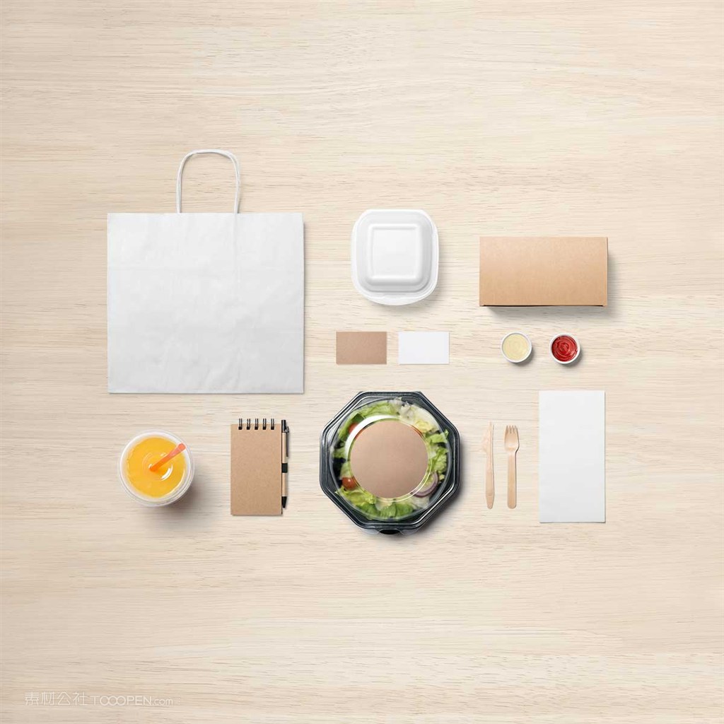 西餐厅快餐店Vi样机贴图素材