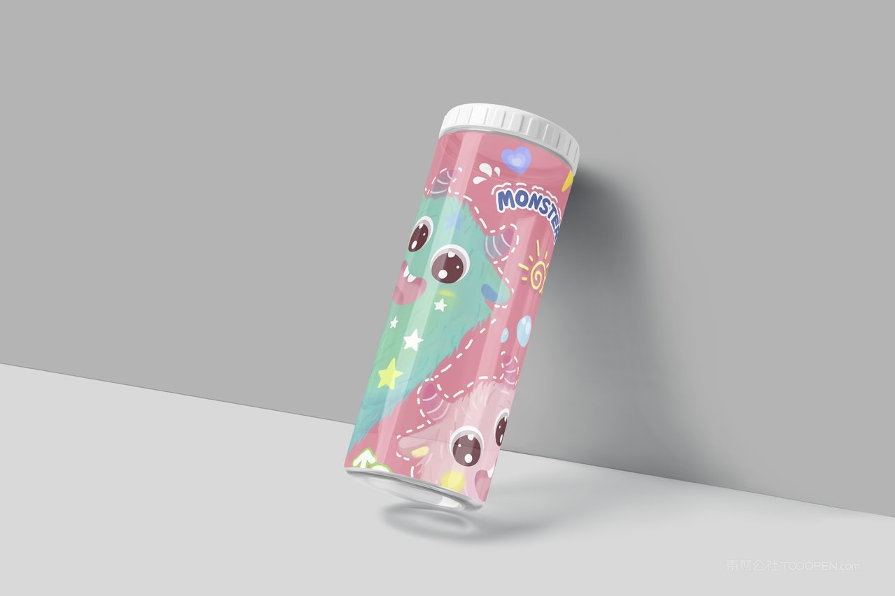 【2065期】透明塑料杯水杯样机 (1)