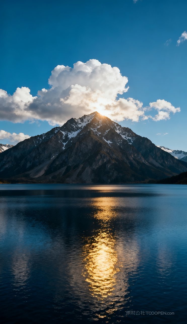 唯美蓝天意境山峰山水青山天空高清