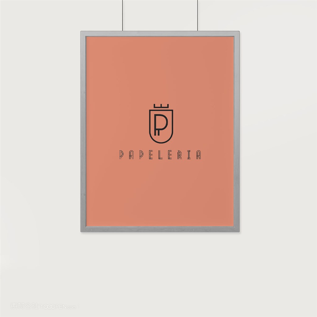 国外酒店海报样机贴图