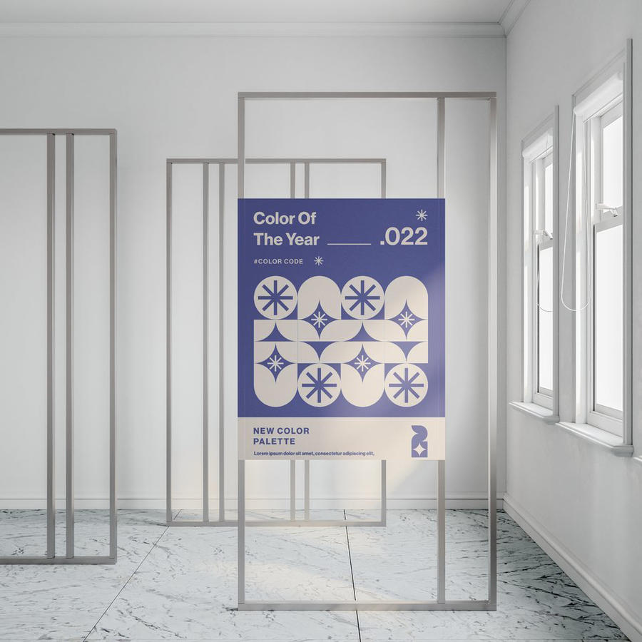 海报展架品牌文创企业ps分层智能样机